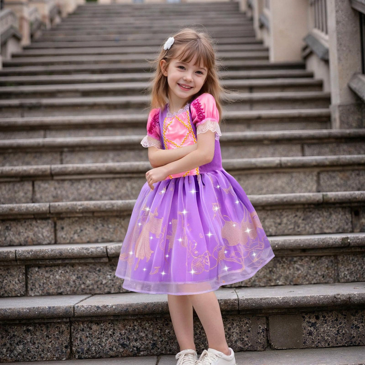 Meland dresses with elastic waistband ensure secure fit for ages 3–8