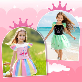 Meland elastic waistband skirts provide comfort during pretend play