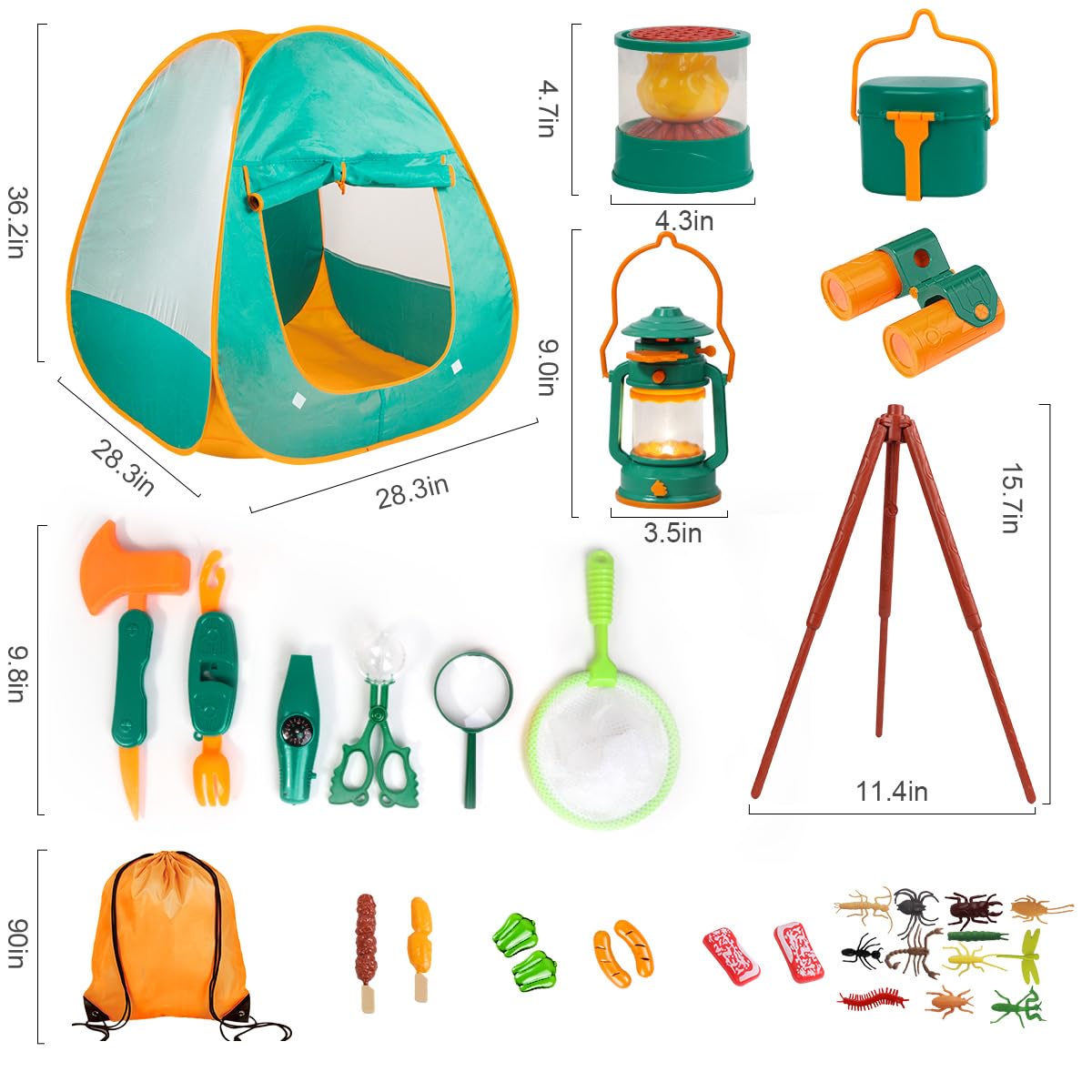 Meland emergency whistle with flashlight and compass supports safe exploration.