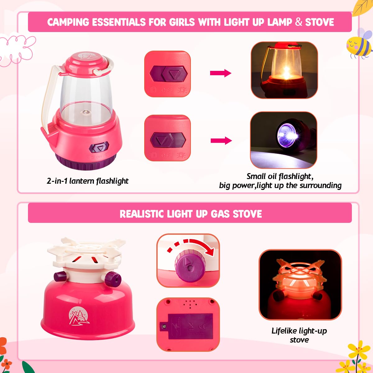Meland light up stove provides realistic sounds for backyard adventures.