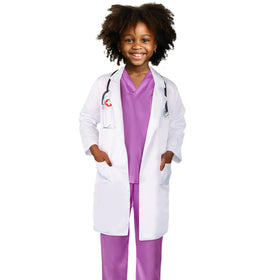 Meland Kids Scrubs Top and Pants Set, soft and breathable for long pretend sessions.