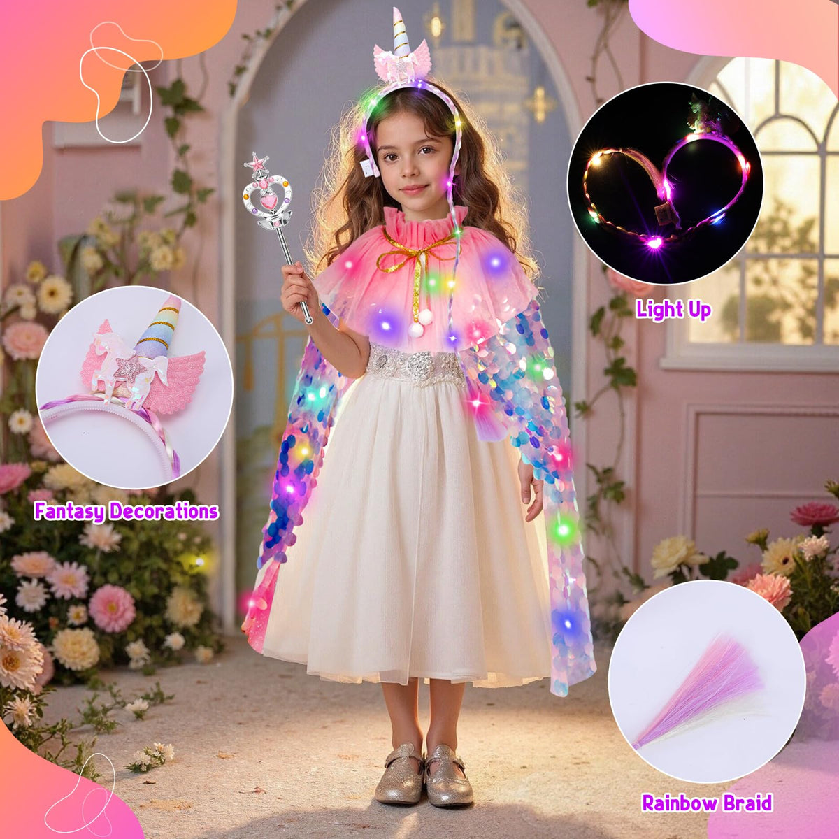 Meland magic wand inspires storytelling and pretend magic moments.