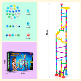 Meland Marble Run STEM play boosts problem solving and hand-eye coordination.