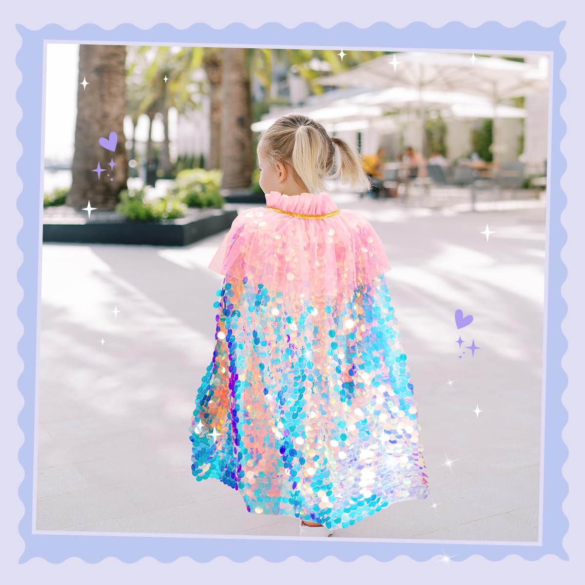 Meland mermaid purse with sequined bag adds sparkle during dress-up