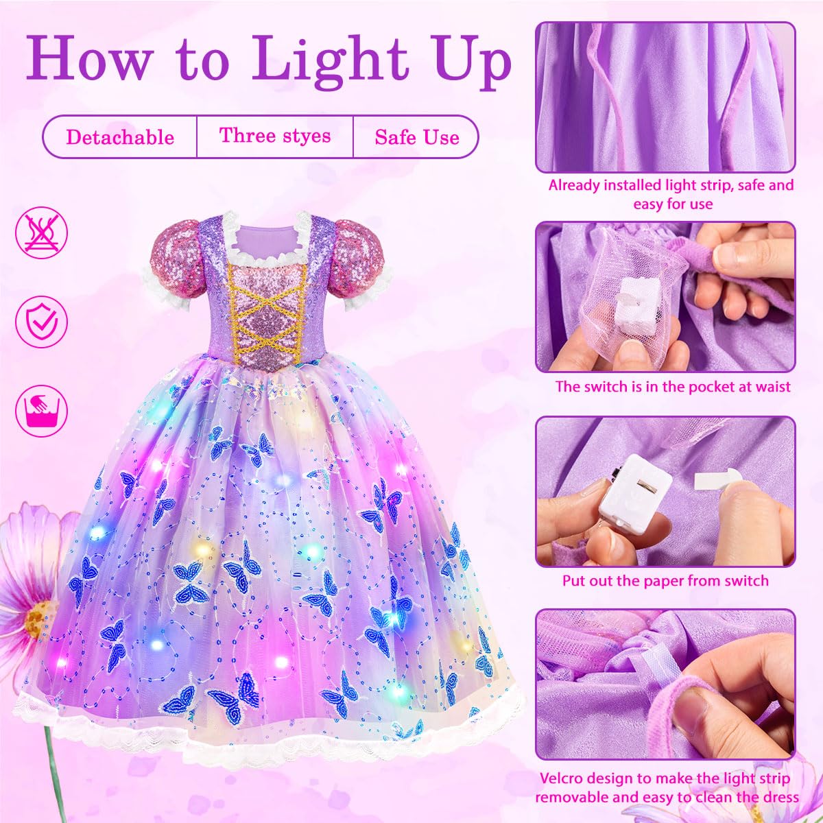 Meland crown wand necklace bracelet and bag complete the look