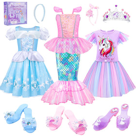 Meland Princess dress blue – soft fabric for hours of dress-up play