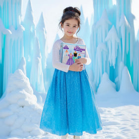 Meland dress full-length shines in celebration lighting for memories