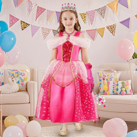 Meland Princess light-up dress suitable for Halloween, birthdays, and school events