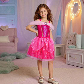 Meland purple princess dress with accessories for colorful dress-up adventures