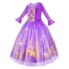 Meland princess dress with tulle sleeves for a dreamy look