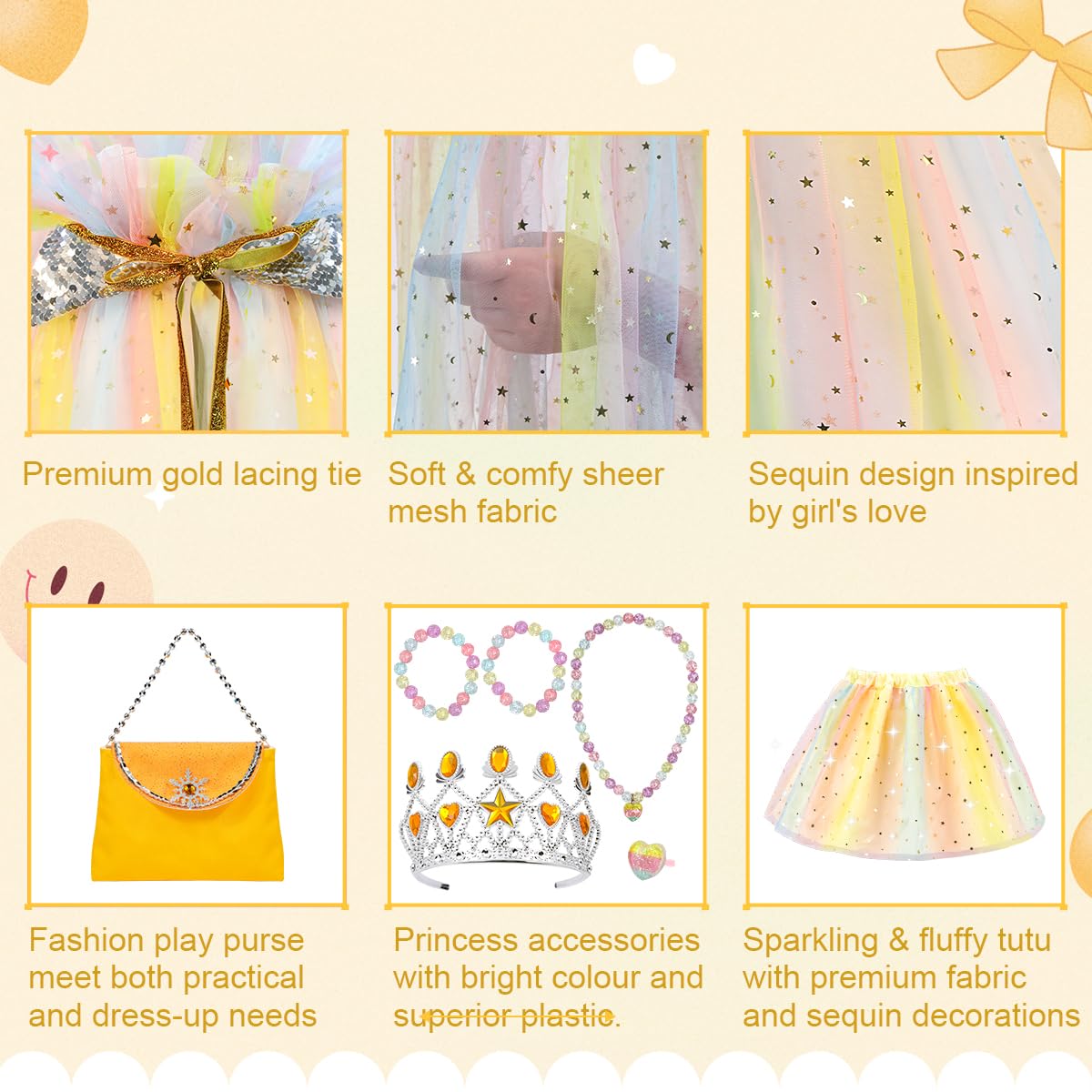 Meland dress up purse adds realistic charm to princess outfits.