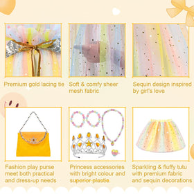 Meland dress up purse adds realistic charm to princess outfits.