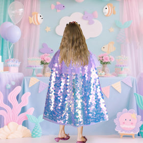 Meland rainbow princess costume shows dynamic colors when moved for lively dress up.