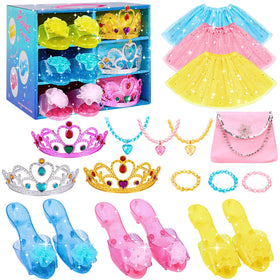 Meland princess dress-up trunk keeps accessories neatly organized for imaginative play.