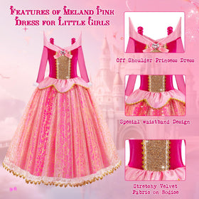 Meland wand, necklace, earrings and ring complete the magical dress-up look.