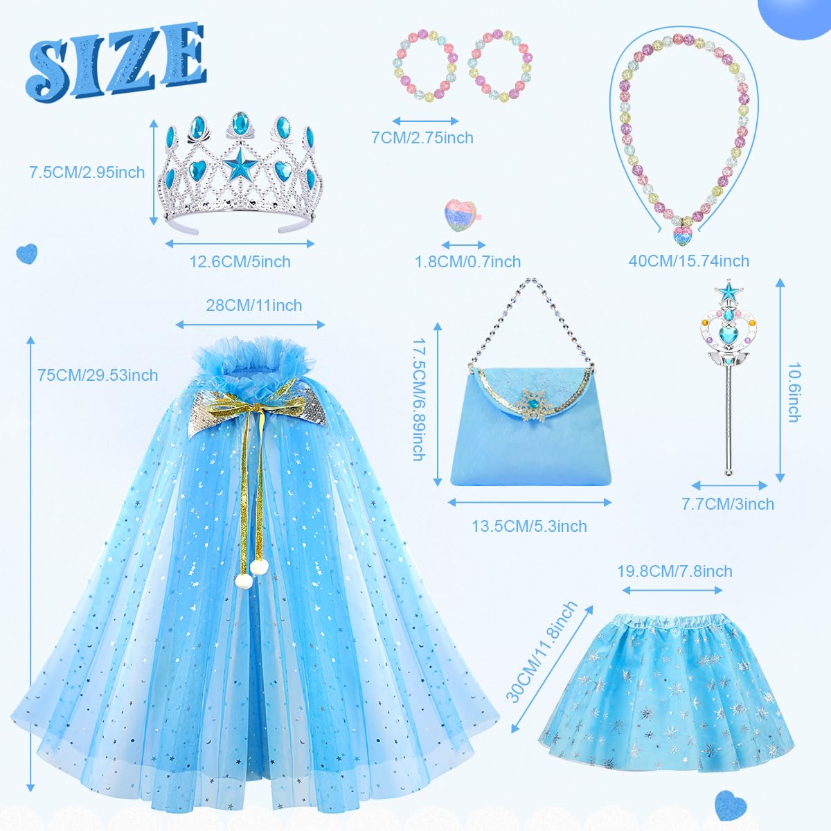 Meland Princess ear clips add sparkle with comfortable wear