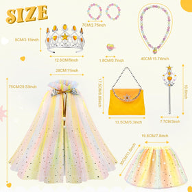 Meland necklace and bracelet set provides complete princess sparkle for pretend parties.