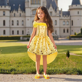 Meland princess skirt purple — two-layer design adds fluffy charm.