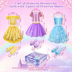 Meland princess skirt yellow — soft fabric and playful rhinestones.