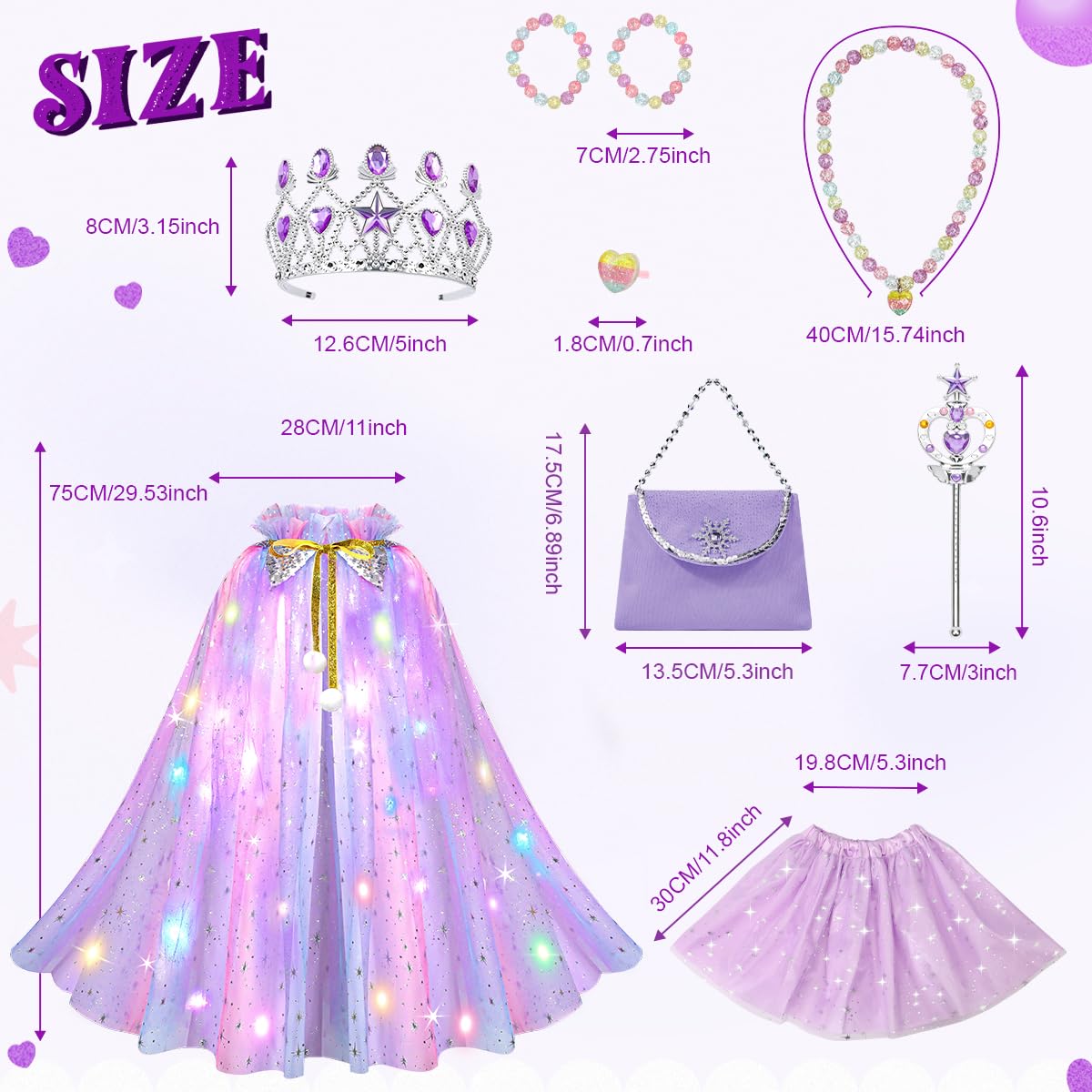 Meland purse and jewelry accessories complete the dress-up ensemble