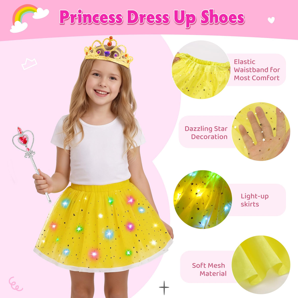 Soft skirts with elastic waistbands for easy dressing and comfort