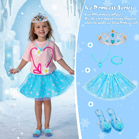 Meland toddler princess heels with non-slip soles for safe pretend play.