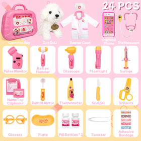 Meland Toy Doctor Kit dentist tools for imaginative care scenarios.
