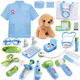 Meland Toy Doctor Kit stethoscope; realistic role-play for pretend heart checks.