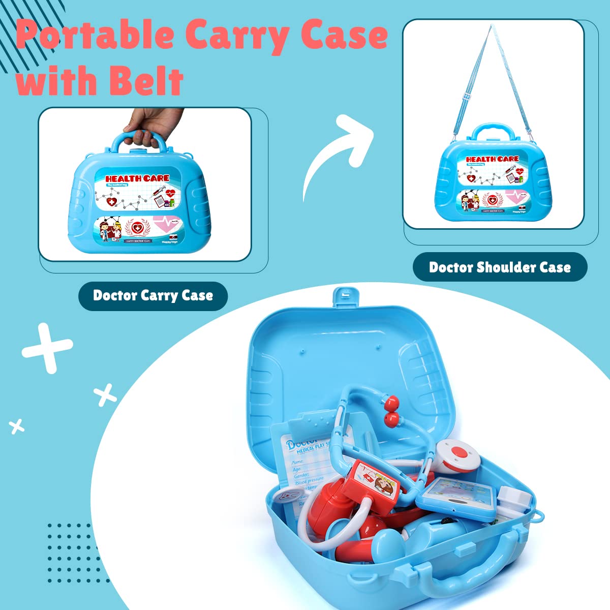 Meland toy syringe for child safe pretend visits