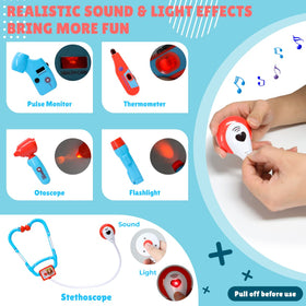 Meland toy thermometer for interactive pretend checks