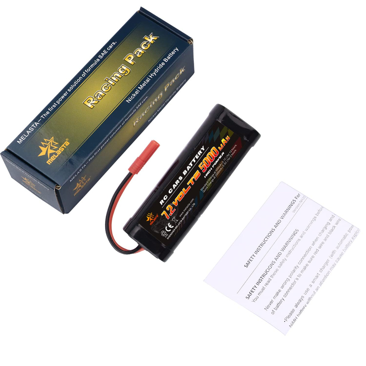 Includes banana connector and HXT plug compatibility for Redcat kits.