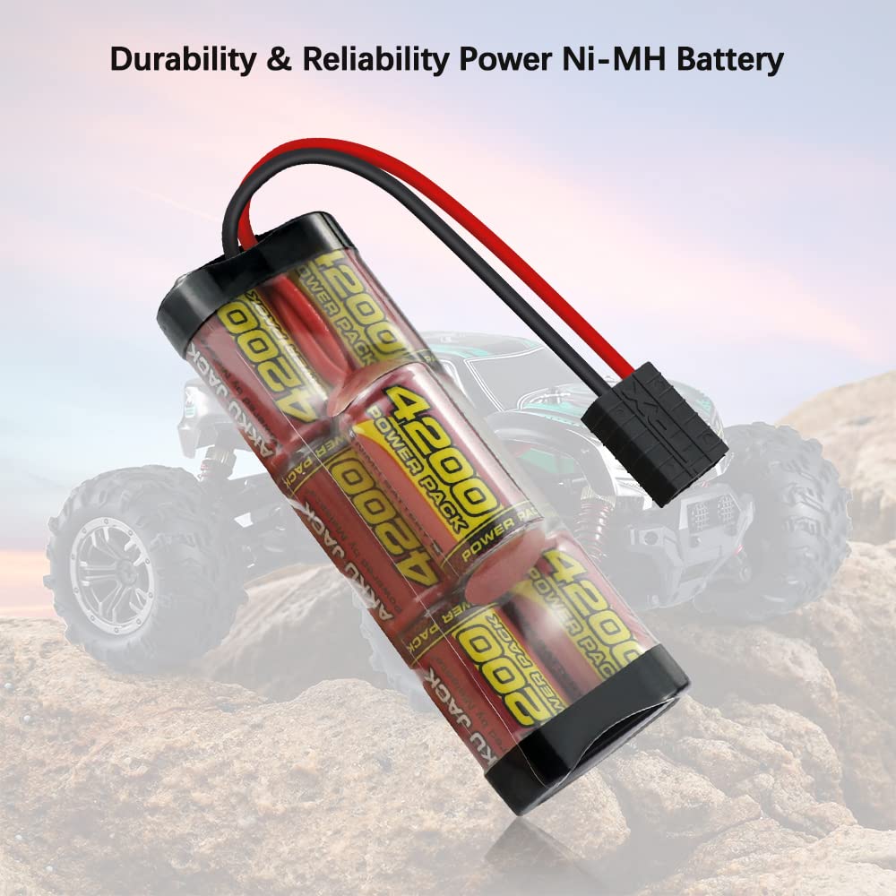 Melasta RC truck and car battery pack 8.4V 4200mAh on vehicle