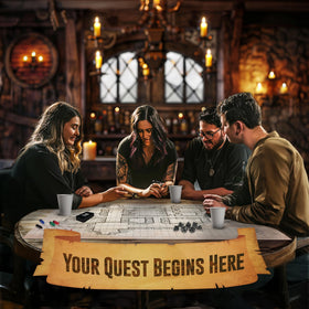 Melee Mats DND Map Starter Set anti-slip, stain-resistant mats keep gameplay smooth.