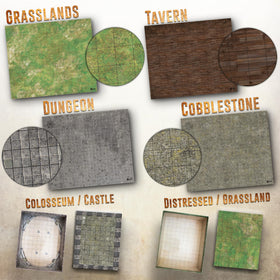 Melee Mats DND moss-design terrain for natural, quick transitions.