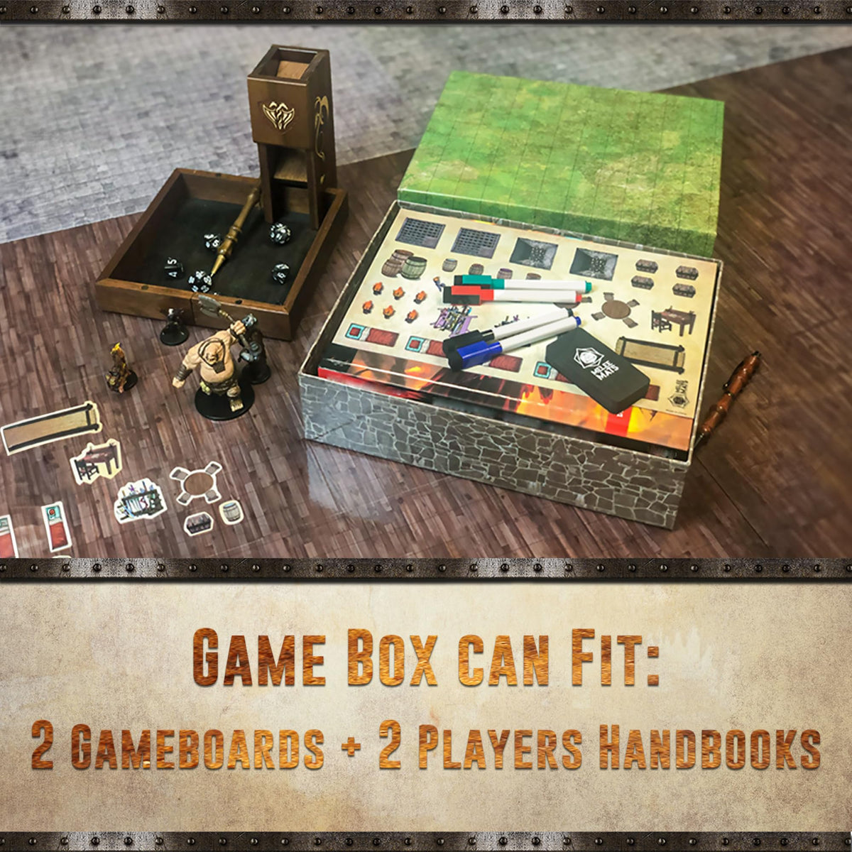 Melee Mats DND portable kit for travel-ready tabletop adventures.