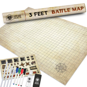 Melee Mats D&D map starter set assembled shows a durable crease-free surface for epic sessions.