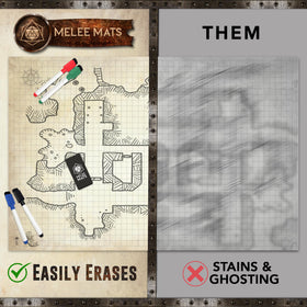 Melee Mats included accessories ready for immediate setup