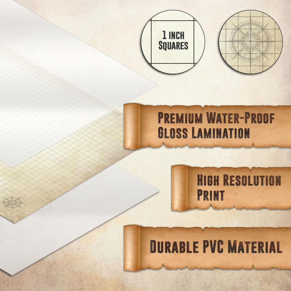 Melee Mats premium polymer surface delivers vibrant, durable terrain