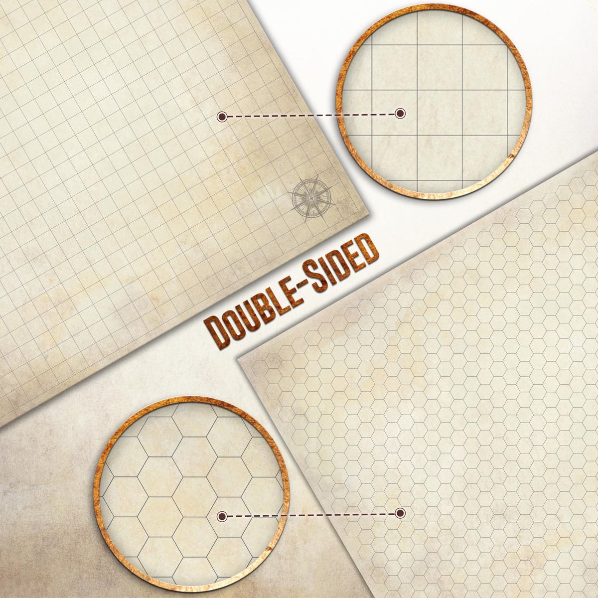 Melee Mats DND Map Starter Set travel box doubles as carry case for easy transport.