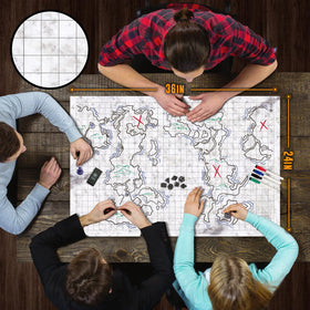 Melee Mats DND tundra map supports chill terrain and easy resets between encounters.