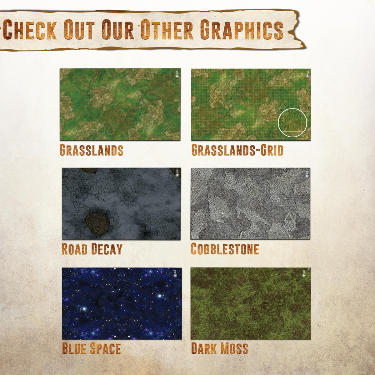 Melee Mats waterproof surface cleans quickly after battles.