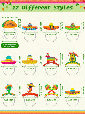 Melisheer Cinco de Mayo maracas pattern hat, great for lively party vibes