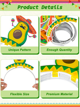 Melisheer Cinco de Mayo tacos pattern hat, adds colorful flair to celebrations