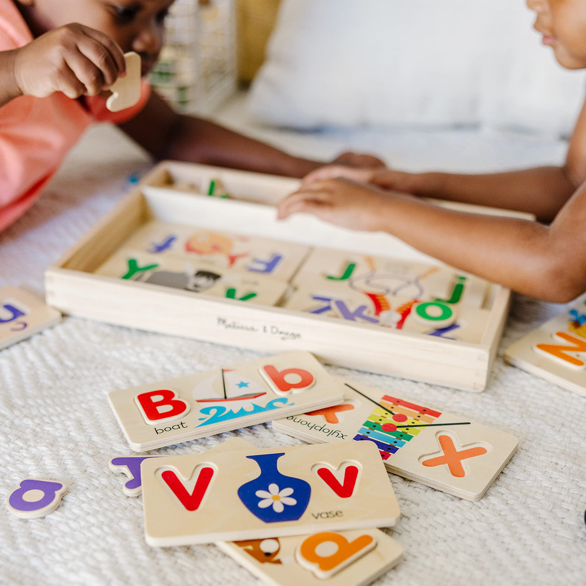 Melissa & Doug ABC Picture Boards offer 13 double-sided boards for varied letter practice