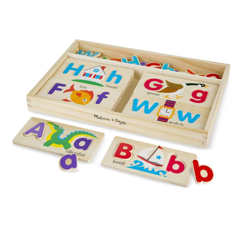 Melissa & Doug ABC Picture Boards with colorful letters for early literacy exploration
