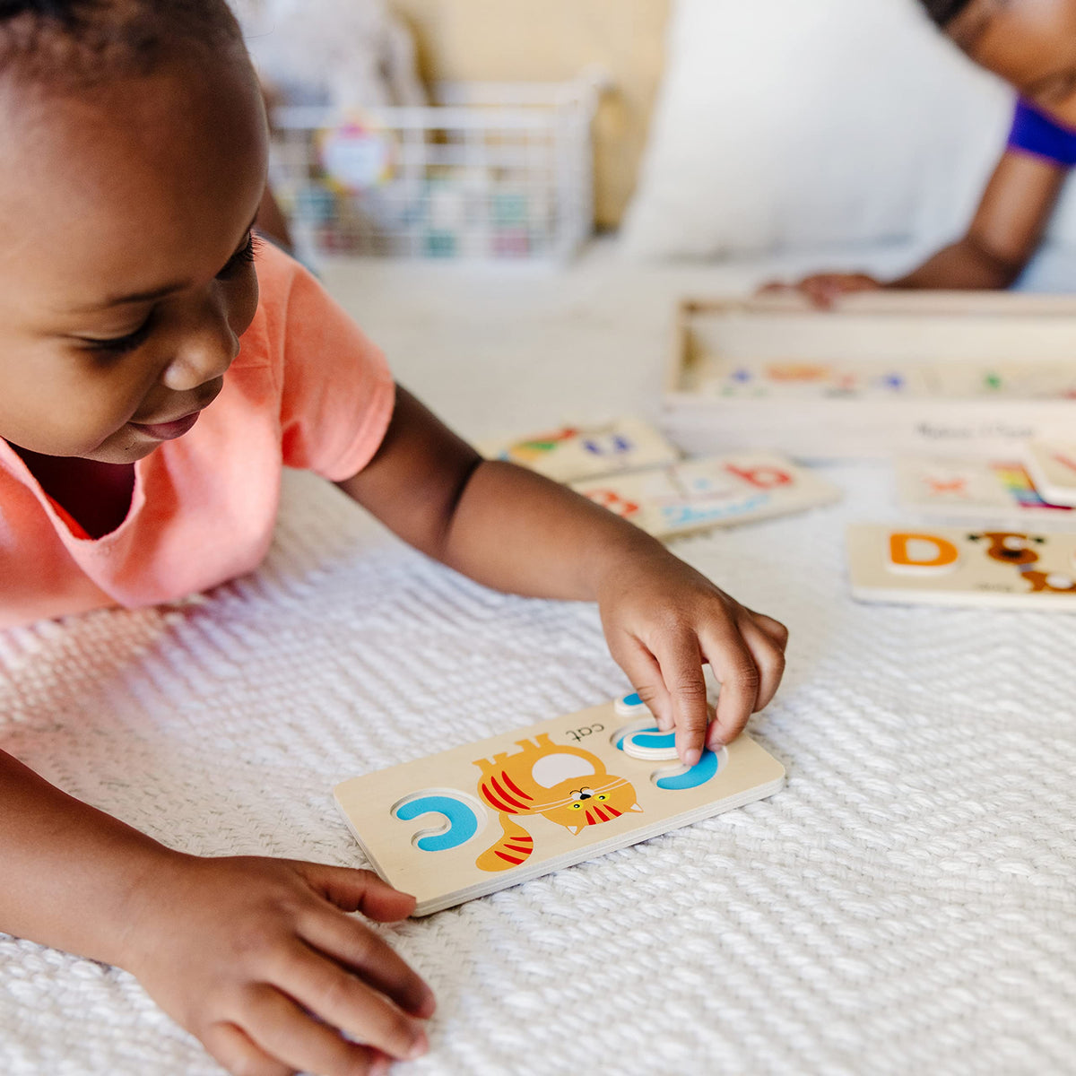 Melissa & Doug ABC Picture Boards display uppercase and lowercase letters for word building