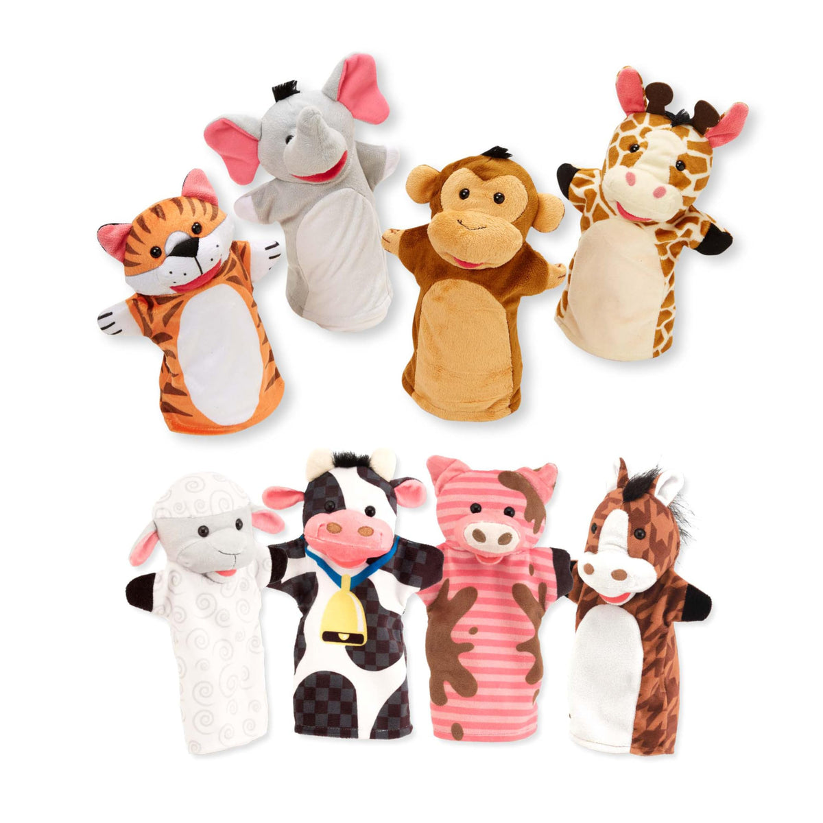 Melissa & Doug Farm Friends sheep hand puppet for imaginative pretend play