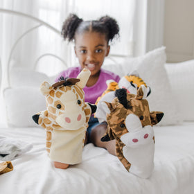 Melissa & Doug Zoo Friends giraffe hand puppet for tall tales
