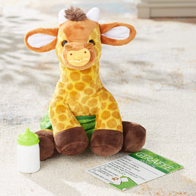 Melissa and Doug giraffe plush makes a charming gift for toddlers.
