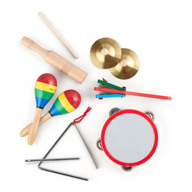 Melissa & Doug Band-in-a-Box triangle introduces piercing tones and precise tapping.